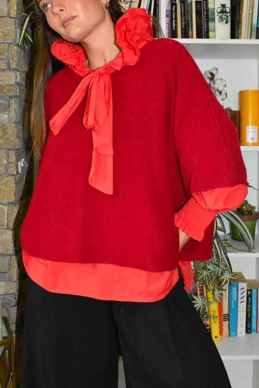 Paloma Tela Poet Blouse Chilli